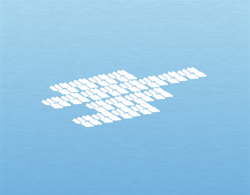 Illustration of cirrocumulus clouds