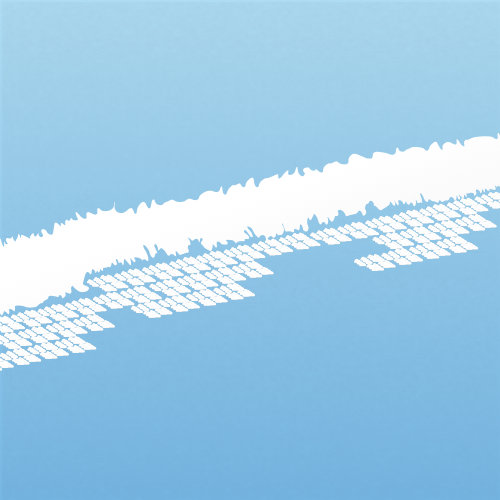 Illustration of cirrocumulus homomutatus clouds