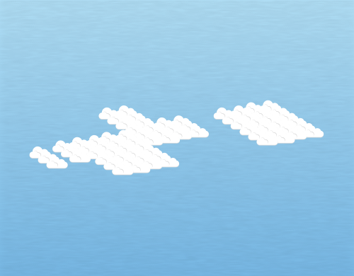 Illustration of altocumulus clouds