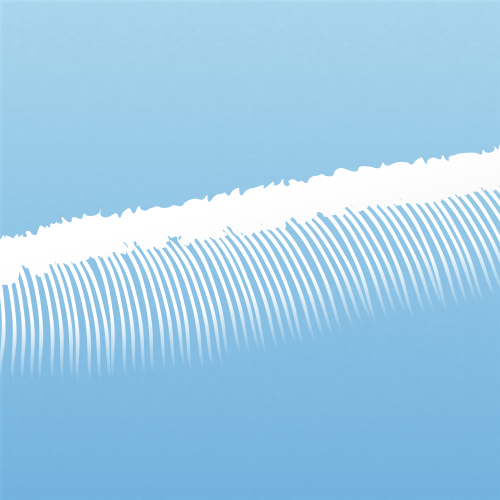 Illustration of cirrus homomutatus clouds