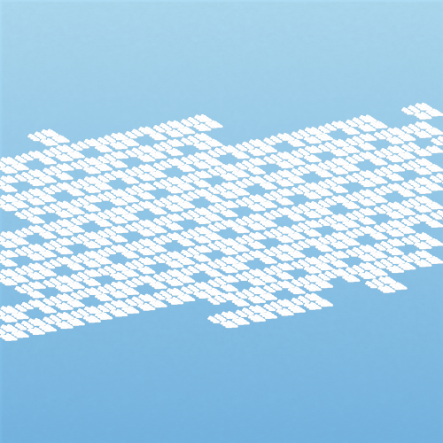 Illustration of cirrocumulus lacunosus clouds