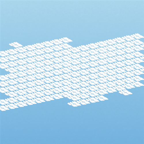 Illustration of cirrocumulus stratiformis clouds