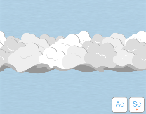 Illustration of asperitas clouds